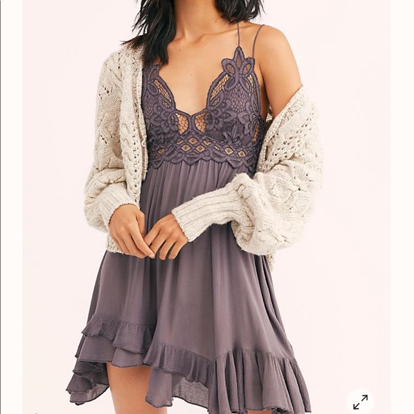 Free people adella lace mini dress Clearance